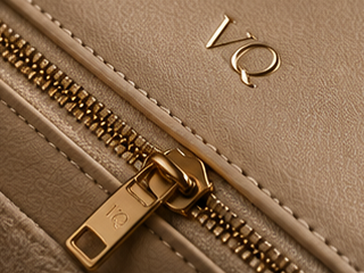 Varenqio zipper, hardware and refined material details