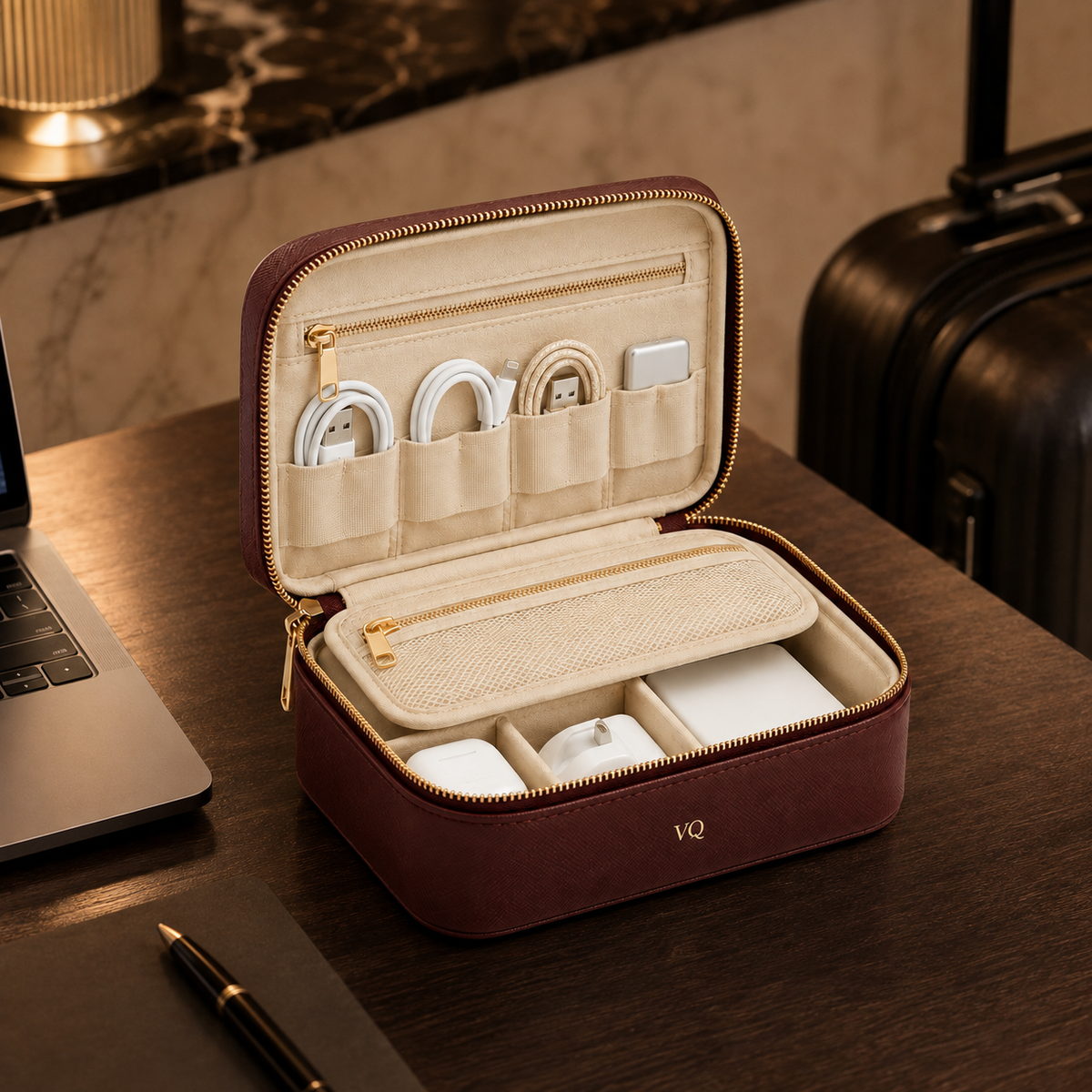 Varenqio Tech & Accessory Pouch lifestyle