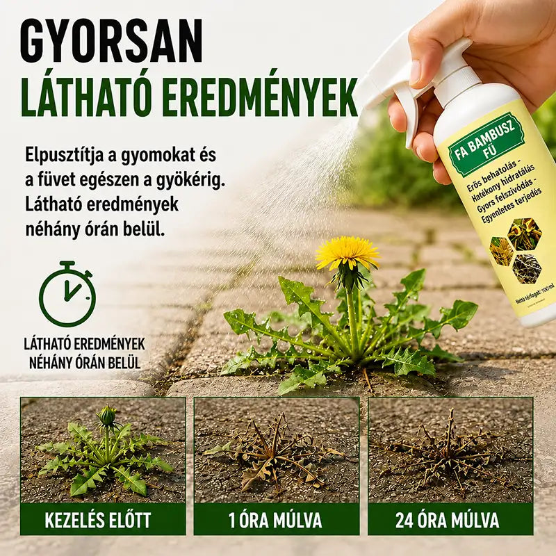 ✨🌿Természetes, gyorsan ható gyom- és fűirtó spray💧