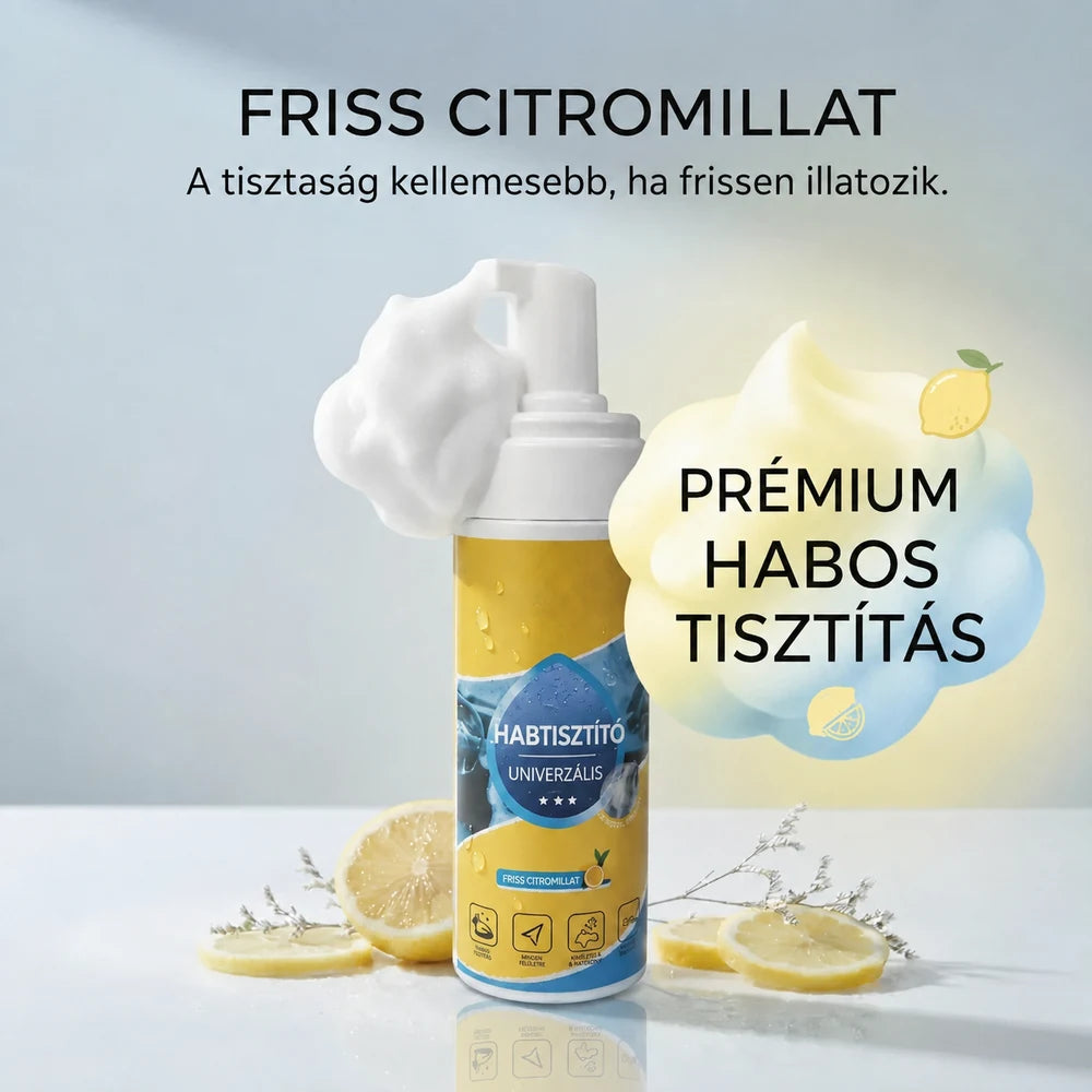 Citromillatú többcélú habtisztító