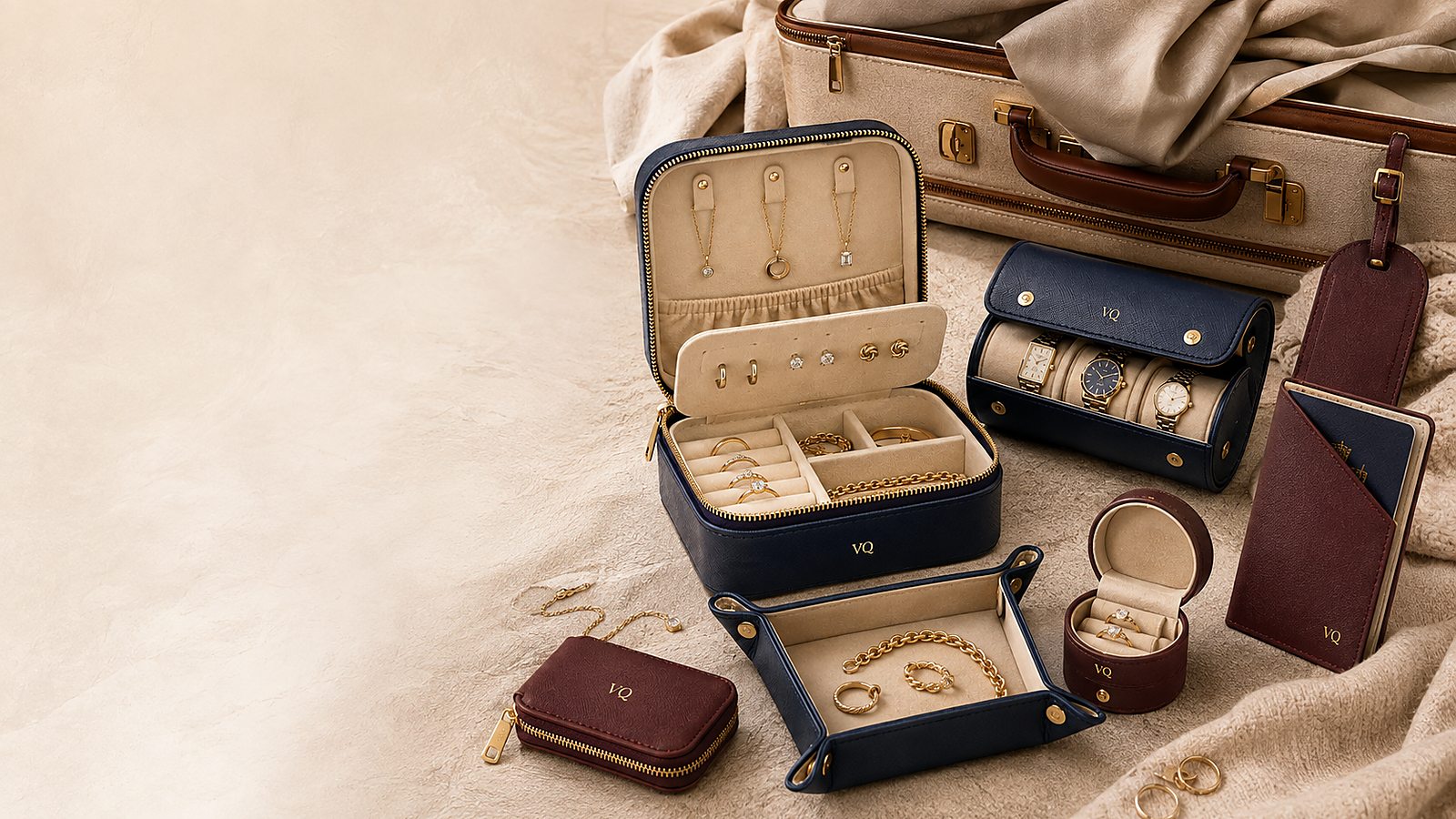 Varenqio complete travel valet set beautifully packaged